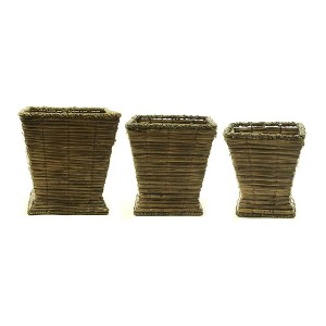 Essential Decor & Beyond 3-Piece Accent Grass Vase Indoor Decor - 1 of 1