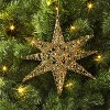 Christmas Gold Glitter Wire Starburst Ornament - Wondershop™ - 2 of 3