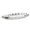 Classic Touch Boat Shaped Stainless Steel Dish with Rippled Design - 3 of 4