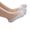 Anna-Kaci Women's Mesh Toe Socks with Non-Slip Silicone Heel Grip Ultra Low Cut Breathable No Show Sock 3-Pack - 3 of 4