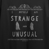 Beetlejuice I Myself Am Strange and Unusual Women's Black Short Sleeve Cropped Tee - 2 of 3