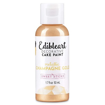 Sweet Sticks Edible Art Metallic Food Paint, 50ml