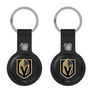 Keyscaper NHL Western Conference Teams Insignia Black Airtag Holder 2-Pack - 1 of 4