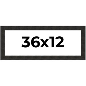 PosterPalooza | Panoramic Contemporary Black Picture Frame - UV Acrylic, Foam Board Backing, Hanging Hardware - 1 of 4