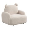 LOVMOR Kids Recliner Chair, Kid Upholstered Couch with Cup Holder, Footrest&Backrest, Toddlers Velvet Recliner w/ Headrest&Footrest - 2 of 4