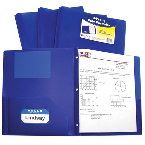 Better Office Products Poly 2 Pocket Folders Heavyweight, 36 Piece