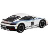 Porsche 911 Dakar #19 "Rally 1974" Tribute Livery White with Blue Stripes Limited Edition 1/64 Diecast Model Car by Mini GT - 4 of 4