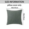 REGALWOVEN 4 Pcs Solid striped Modern Couch Sofa Home Pillow Covers 18" x 18" - 4 of 4