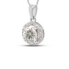 Janie Necklace for Women Halo Cubic Zirconia Pendant by Ginger Lyne Collection - 2 of 4