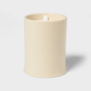14oz Ceramic Ribbed Jar Candle Orange Blossom and Oak - Threshold™ - 1 of 4