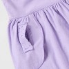 Toddler Girls' 2pk Adaptive Short Sleeve Swan and Floral Printed Dress - Cat & Jack™ Berry Pink/Purple - 4 of 4