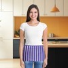 Dalix Waist Aprons Commercial Restaurant Home Bib Spun Poly Cotton Kitchen (3 Pockets) - 2 of 4