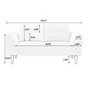 NicBex Minimalist Elegant Console Table with U-Base Design,Curved Corners Entryway Table for Living Room,Hallway,Brown - 4 of 4