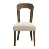 Dining Chairs Set of 2, Upholstered Kitchen Side Chairs with Paded Seating Solid Rubber Wood Legs for Dining Room,Island,Living Room-Tanpinhause - 4 of 4