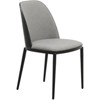 LeisureMod Verve 5-Piece Dining Set - 36" Round MDF Top Table, 4 Leather Dining Side Chairs - 3 of 4