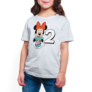Girls' - Disney - Minnie Birthday 2 Short Sleeve Graphic T-Shirt - 1 of 4
