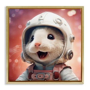Stupell Industries Astronaut Mouse Portrait, 18" x 18" - 1 of 4