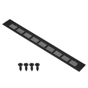 Unique Bargains Aluminum Rectangle Mesh with Mounting Screw Cabinet Air Vent Cover - 1 of 4