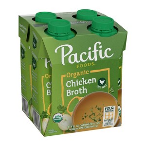 Pacific Foods Gluten Free Organic Free Range Chicken Broth - 32 fl oz/4ct - 1 of 4