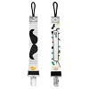 Ulubulu Mustache Pacifier with Mustache Pacifier Clip - 0-6 Months - 4 of 4