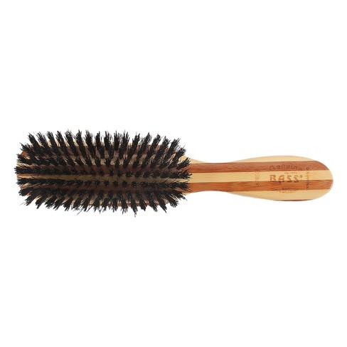 Wave Hair Brush Soft 100% Pure Boar Bristles with Free Comb