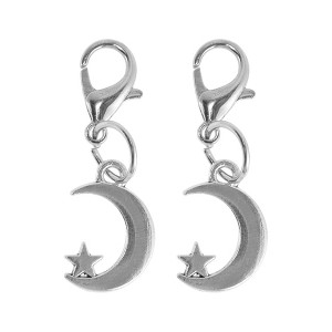 Unique Bargains Shoelace Charms Silver Tone 1 Pair - 1 of 4