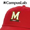University Of Maryland Team Logo Adult Dad Cap Red OS - 4 of 4