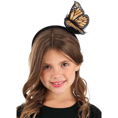 HalloweenCostumes.com    Springy Monarch Butterfly Headband, Black/White/Orange