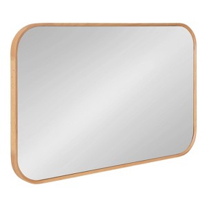 23" x 35" Nordlund Framed Decorative Wall Mirror Natural - Kate & Laurel All Things Decor - 1 of 4