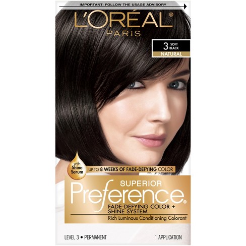 oreal paris preference fade shine defying superior soft kit system color target