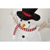 Whizmax 2Ft Christmas Snowman Decorations with Rotation Led Light, Pre-Lit Outdoor Snowman Wear Hat Scarf,Xmas Decor for Home Holiday Party - 3 of 4