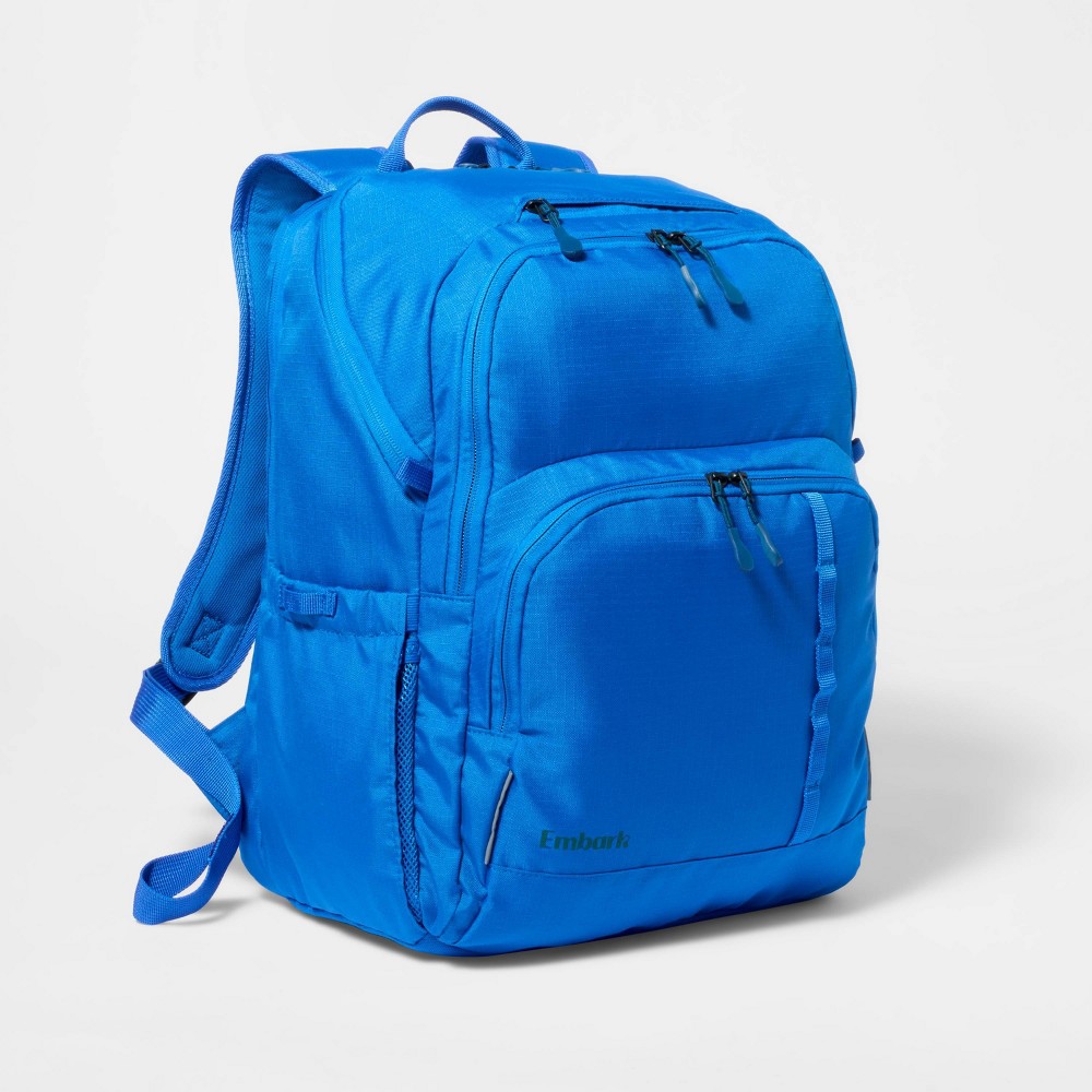 Photos - Travel Accessory Top-Load 17" Backpack Blue - Embark™️