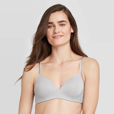Women's Bliss Lightly Lined Wirefree Bra with Lace - Auden™
