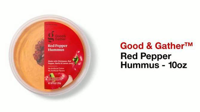 Red Pepper Hummus - 10oz - Good & Gather&#8482;, 2 of 8, play video