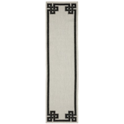 Oriental Weavers Torrey 1530I Light Grey/ Black Indoor/Outdoor Area Rug - 1'10" x 7'3"