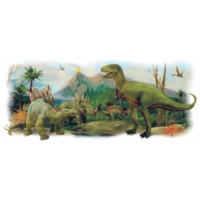 Giant Dinosaurs Scene Peel and Stick Wall Graphic - RoomMates