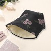 Unique Bargains Women Retro Jacquard Makeup Bag Pink 1 Pc - 2 of 3