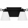 Quoizel Lighting Daniels 2 - Light Vanity in  Matte Black - 3 of 4