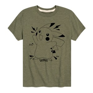 Boys' - Pokémon - Pokedex Pikachu Short Sleeve Graphic T-Shirt - 1 of 4