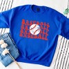 Simply Sage Market Red Baseball Stacked Sweatshirt - 3 of 4