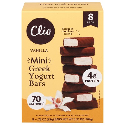Clio Snacks Greek Yogurt Mini-Bars - 6.2oz/8ct