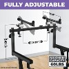 Liquid Stands Dual Piano Keyboard Stand w/ 2nd Tier - Z Style Adjustable & Portable 2 Tier Heavy Duty Stand for Digital Keyboards for 54-88 Key Pianos - 2 of 4