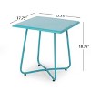 Dracelo Patio End Table Teal - 4 of 4