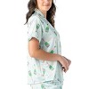Hello Mello Women's Boots & Bubbles Satin Lounge Top and Pants, 2-Piece Pajama Set Bootie Sleep - 3 of 4
