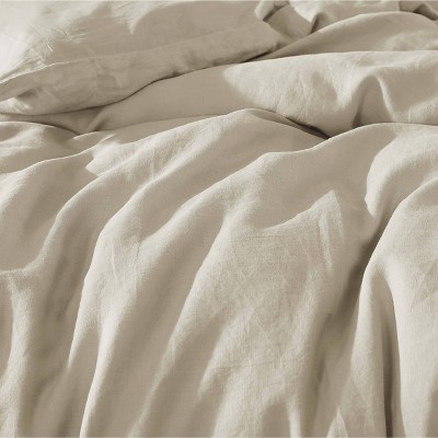 Oatmeal King Cotton Comforter Set with Shams