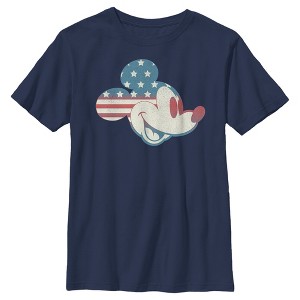 Boy's Disney Mickey Americana Flag T-Shirt - 1 of 4