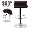 Tangkula 2-Piece Pub Swivel Barstool Height Adjustable Square Pub Chairs with Footrest - image 4 of 4