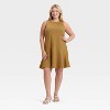 Women's Seam Detail Ponte Knit Flounce Mini Dress - A New Day™ - 3 of 3