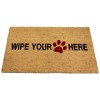 Northlight Animal Print "Wipe Your Paw Here" Doormat 30 x 18 - 4 of 4
