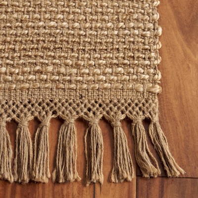 Handmade Flat Woven 4' x 6' Wool and Cotton Rug